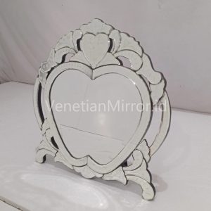 Heart-shaped Venetian Stand Mirror Table MG-080089