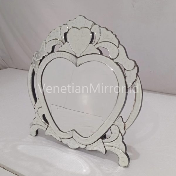 VM 080089 Heart Stand Venetian Mirror