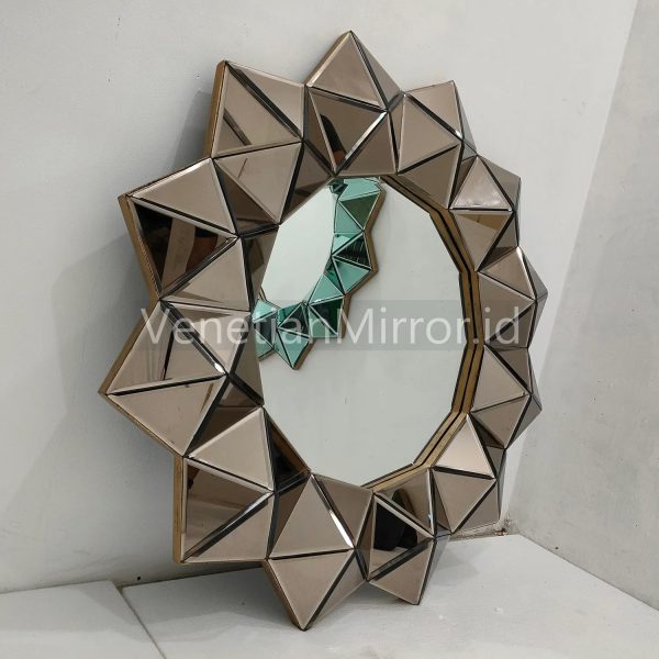 VM 004722 Wall Mirror 3D Brown