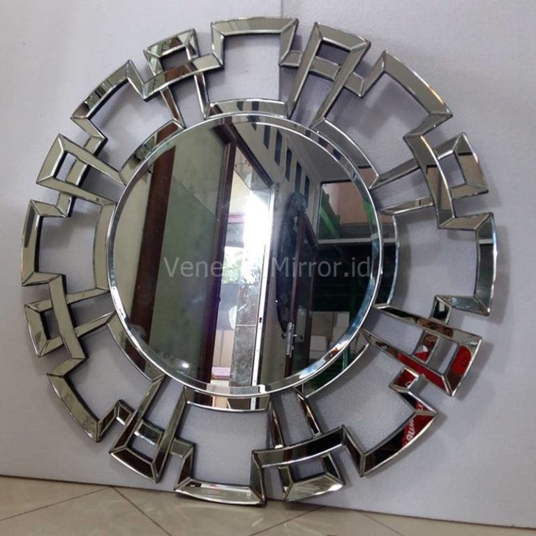 Key - Modern Round Glass Wall Mirror