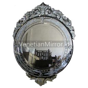 Round Venetian Glass Wall Mirror - Exporter