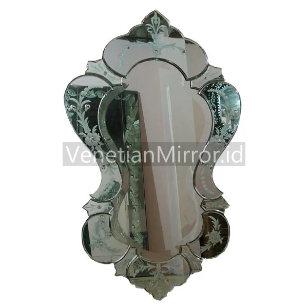 Venetian-style glass wall mirror VM-001039