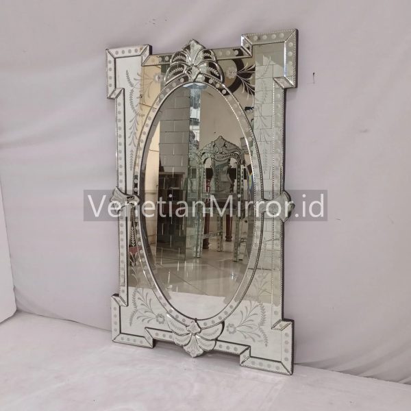 VM 001208 Venetian Topas Oval Mirror