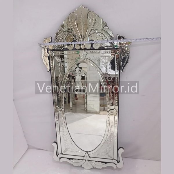 VM 002003 Venetian Recta Batik Oval Mirror