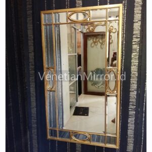 VM 004149 Luxurious Gold-Framed Modern Wall Mirror