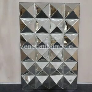 VM 004558 Modern Wall Mirror Piramid 3D