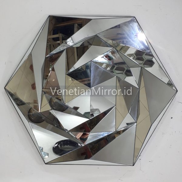 VM 004596 Wall Mirror 3D Hexagon