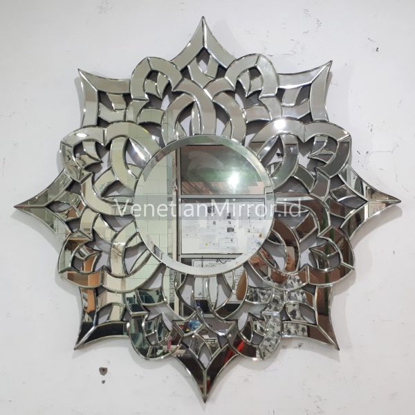 VM 004599 Snowflake-Shaped Beveled Venetian Mirror