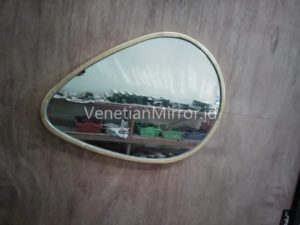 VM 004606 Modern Wall Mirror List Gold