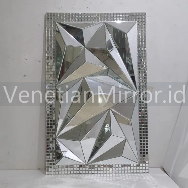 VM 004648 Rectangular 3D Wall Mirror