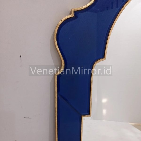 VM 004667 Wall Mirror Frame Blue List Gold