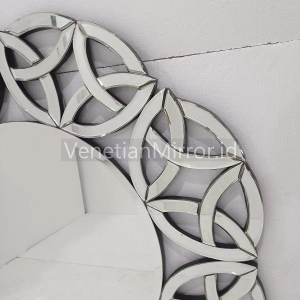 VM 004670 Modern Wall Ribbon Round Mirror