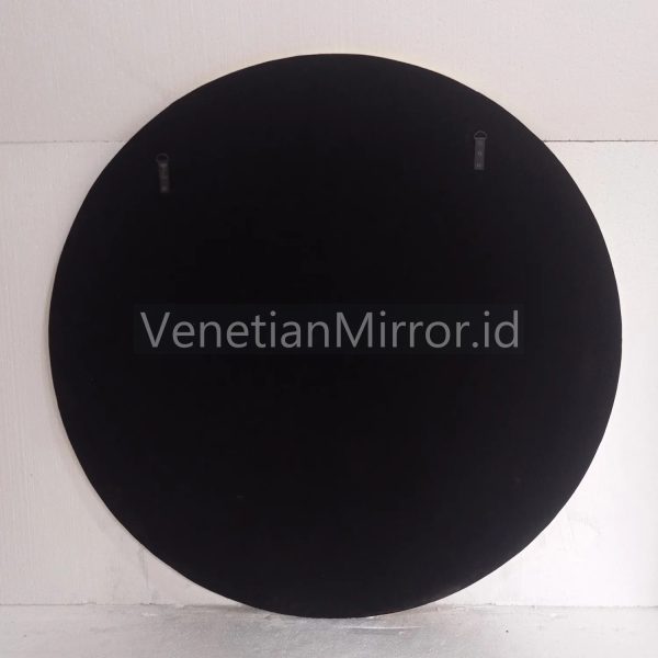 VM 004671 Modern Mirror Round Silver Brown