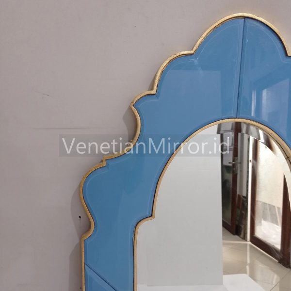 VM 004684 Wall Mirror Decor Blue And Gold