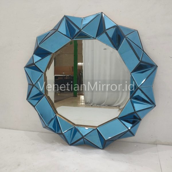 VM 004714 Blue 3D Wall Mirror