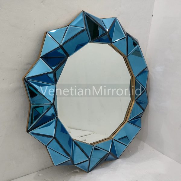 VM 004714 Blue 3D Wall Mirror