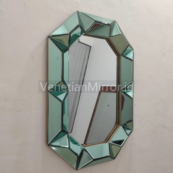 VM 004724 Octagonal Mirror 3D Green
