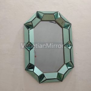 VM 004724 Octagonal Mirror 3D Green