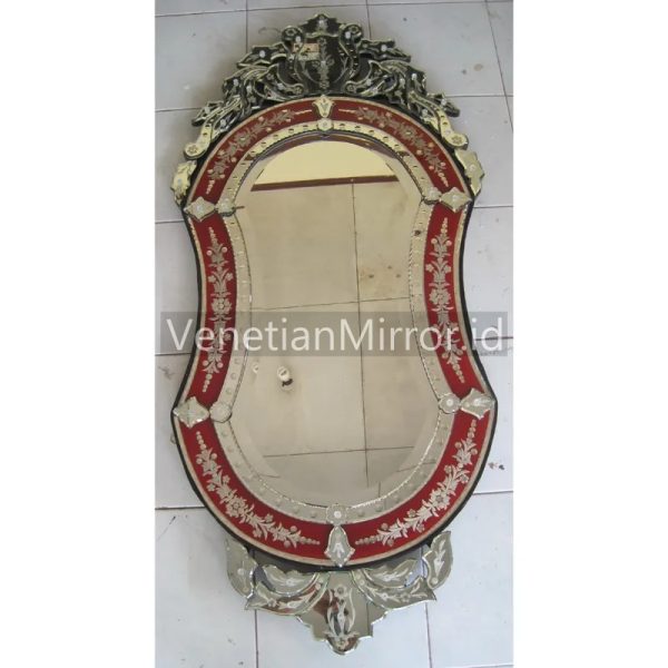 VM 005005 Venetian Mirror Red Large