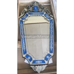 VM 005035 Venetian Mirror Obsidion Large