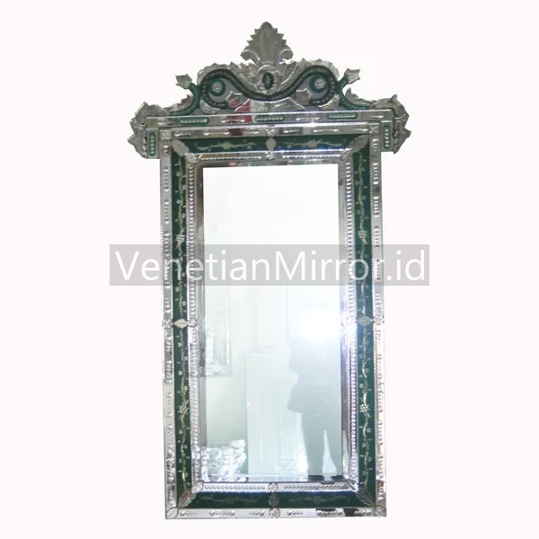 VM 005053 Venetian Rectangular Green Mirror