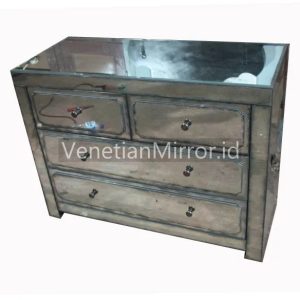 VM 006104 Cabinet Antique Mirror 4 Drawers