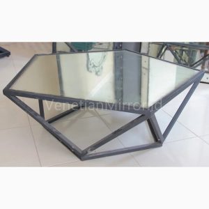 VM 006219 Coffe Table Metal Black Octagonal