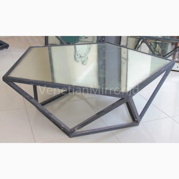 VM 006219 Coffe Table Metal Black Octagonal