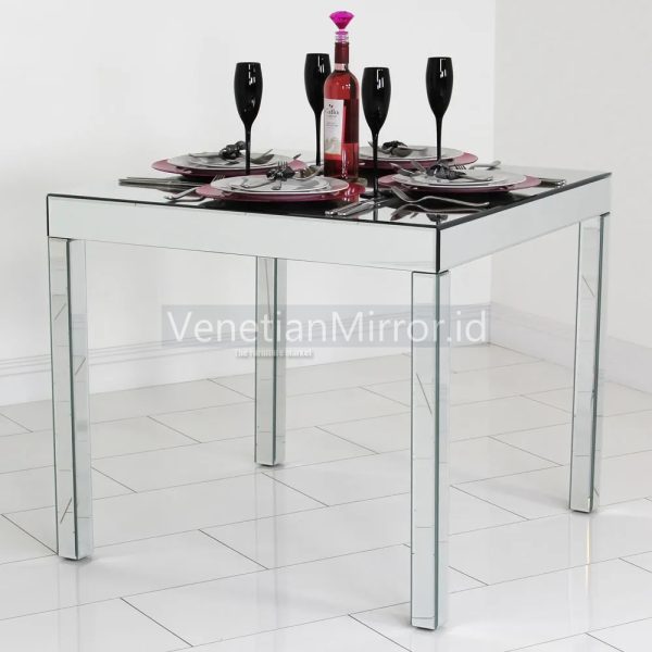 VM 006239 Venetian Mirror Dining Table
