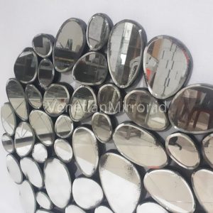 VM 014057 Bubble Antique Round Mirror