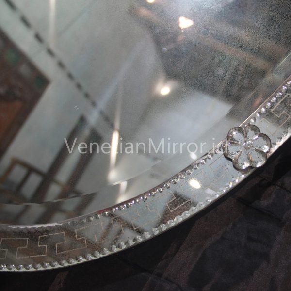 VM 014059 Antique Oval Mirror