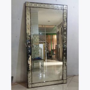 Antique Rectangular Glass Wall Mirror - VM 014077