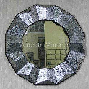 VM 018002 Eglomise 3D Silver Mirror