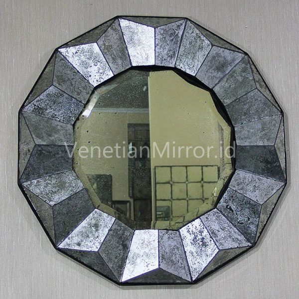 VM 018002 Eglomise 3D Silver Mirror