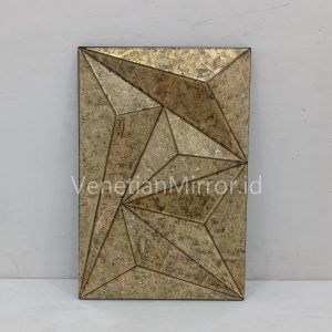 3D Glass Wall Mirror Rectangular - VM 018012 Eglomise
