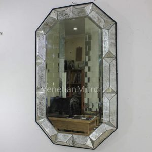 VM 018015 3D Octagonal Mirror Silver