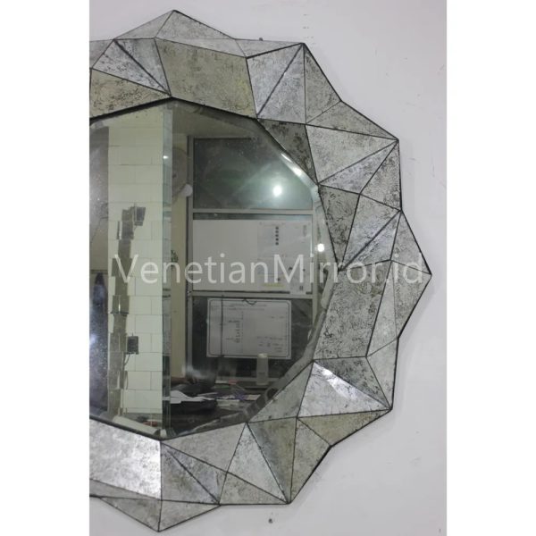 VM 018025 3D Eglomise Silver Mirror