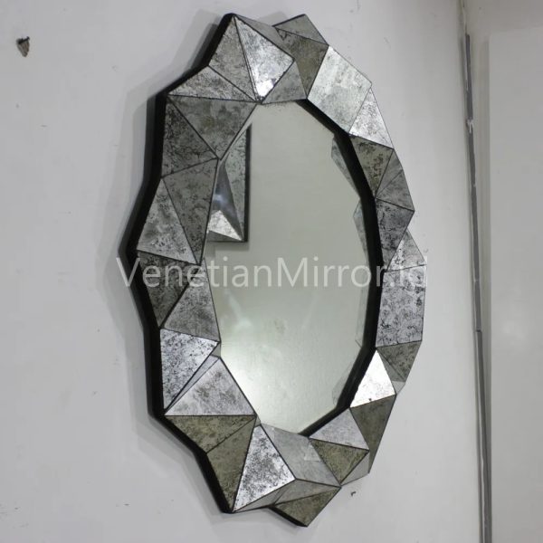 VM 018025 3D Eglomise Silver Mirror
