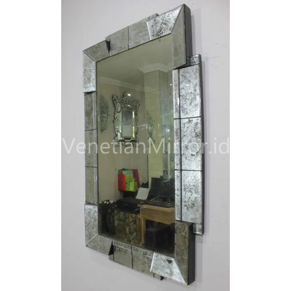 VM 018037 Vere Eglomise Silver Mirror