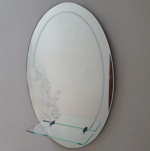 VM 018068 Oval Deco Mirror Bathroom