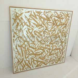 VM 018072 Eglomise Sandblast Mirror Gold