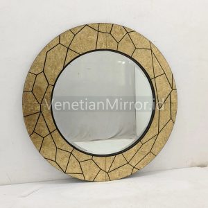 Round Verre Eglomise Mirror