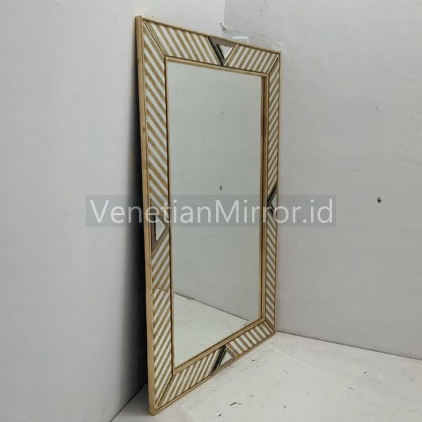 VM 018079 Modern Mirror List Gold Leaf