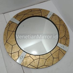 VM 018080 Eglomise Round Mirror