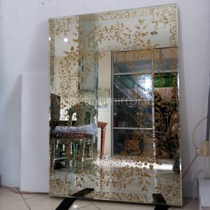 2 Scaled Acid Gold Wall Mirror