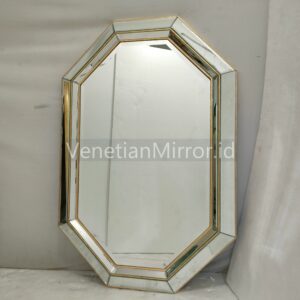 VM 004661 Modern Wall Mirror Octagonal List Gold
