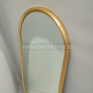 VM 004681 Gold Oval Wall Mirror