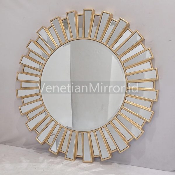 VM 004683 Large Sunburn Wall Mirror Gold