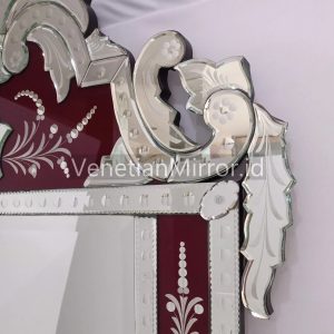 VM 080003 Venetian Mirror Large Red
