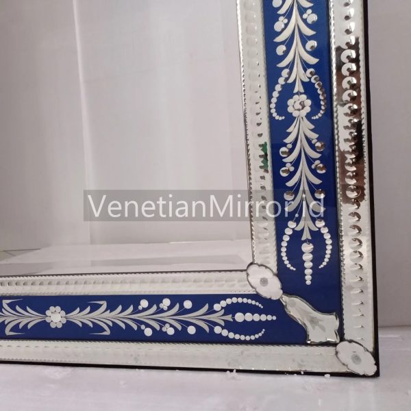 VM 080004 Venetian Mirror Large Blue